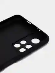 Черный чехол BROSCORP для Xiaomi Poco M4 Pro 5G,тонкий, матовое покрытие, защита вокруг камер