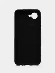 Черный чехол BROSCORP для Realme C30, C30S и Narzo 50i Prime, матовый, силиконовый, защита камеры