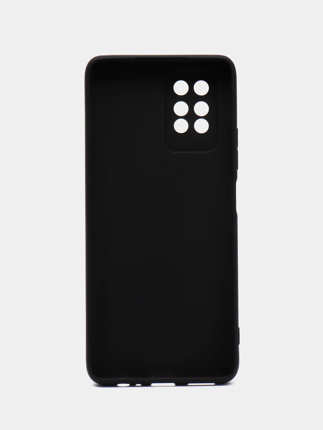 Черный силиконовый чехол BROSCORP для Infinix Note 10 Pro матовый тонкий, бортик вокруг камер