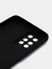 Черный силиконовый чехол BROSCORP для Infinix Note 10 Pro матовый тонкий, бортик вокруг камер