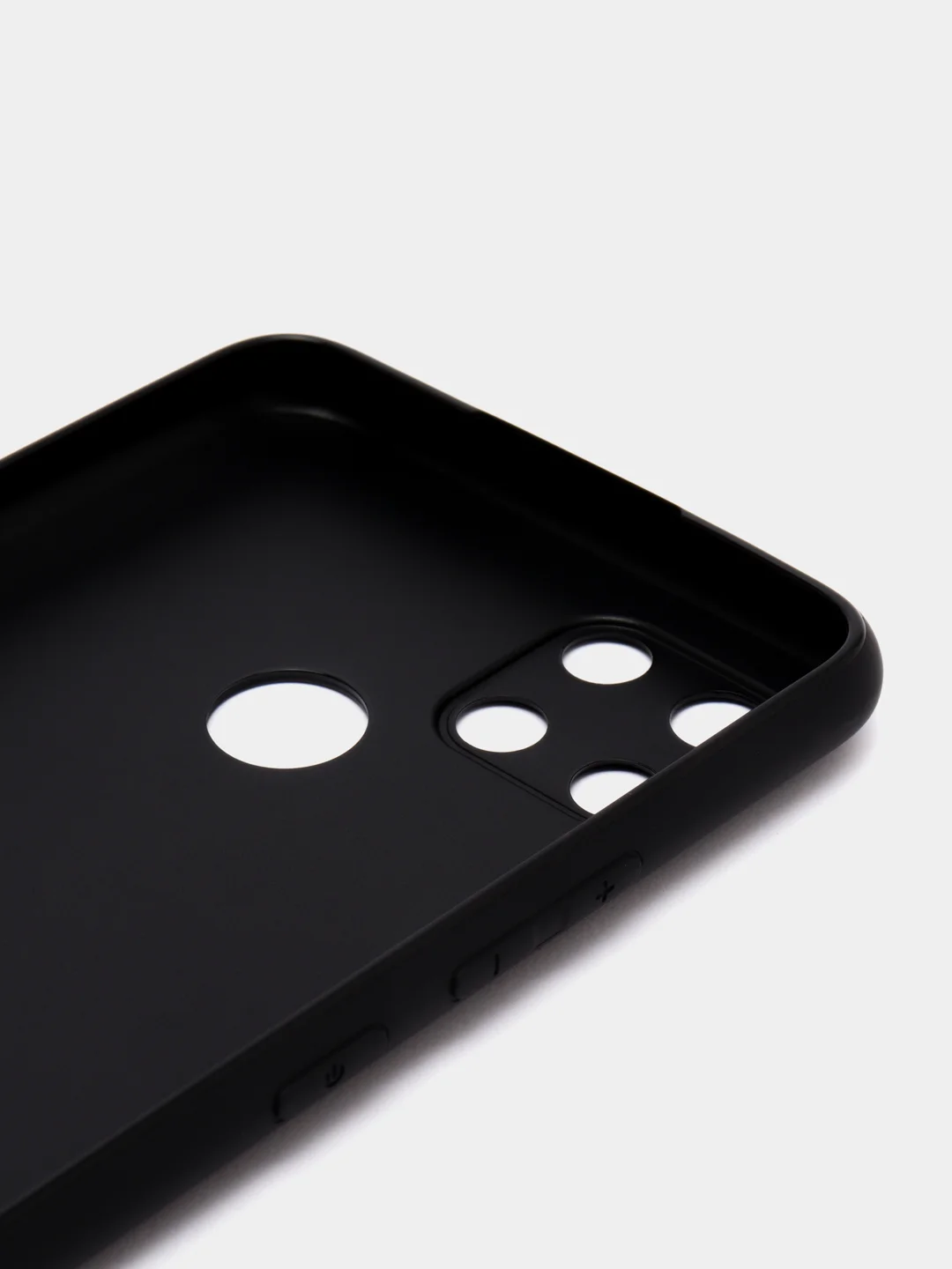 Черный чехол для Realme C21Y, C25Y силиконовый BROSCORP матовый, тонкий, бортик вокруг камер