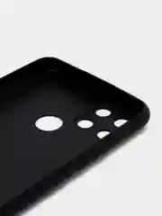 Черный чехол для Realme C21Y, C25Y силиконовый BROSCORP матовый, тонкий, бортик вокруг камер