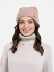 Карамельный шапка женская Kitten с флисовой подкладкой