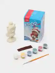 Коричневый новогоднаяя Игрушка-раскраска Lori 3D Art, дизайн на выбор