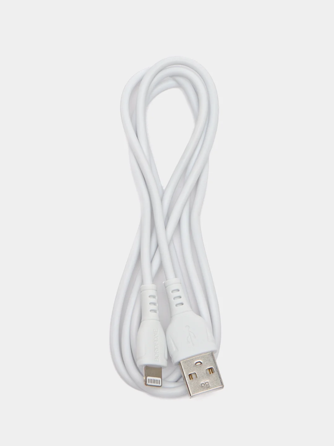 Белый кабель для зарядки BOROFONE (1m, Micro-USB/Type-C/Lightning) для Android и Apple iPhone
