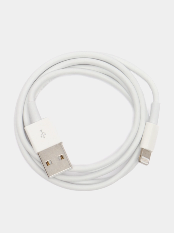 Кабель lightning для зарядки iPhone 5, 6, 7, 8, X, 11, iPad, 1 метр