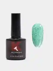 Мятный цветная камуфлирующая база для ногтей маникюра, гель лака "KOYASH" с поталью