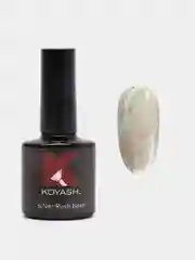 Молочный цветная камуфлирующая база для ногтей маникюра, гель лака "KOYASH" с поталью
