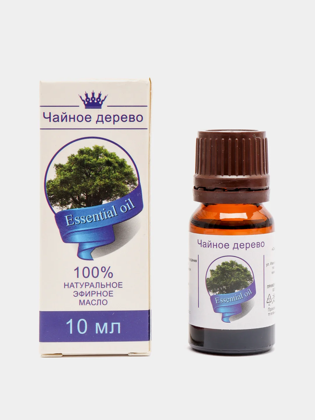 Эфирное масло "Чайное дерево", флакон-капельница, аннотация, 10 мл, дезинфицирующее