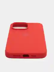Красный чехол iPhone, Айфон 11, 13, 14, 15, Про Макс, Pro Max, силиконовый Silicone Case