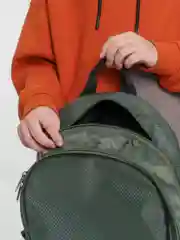 Зелёный хаки рюкзак женский мужской детский