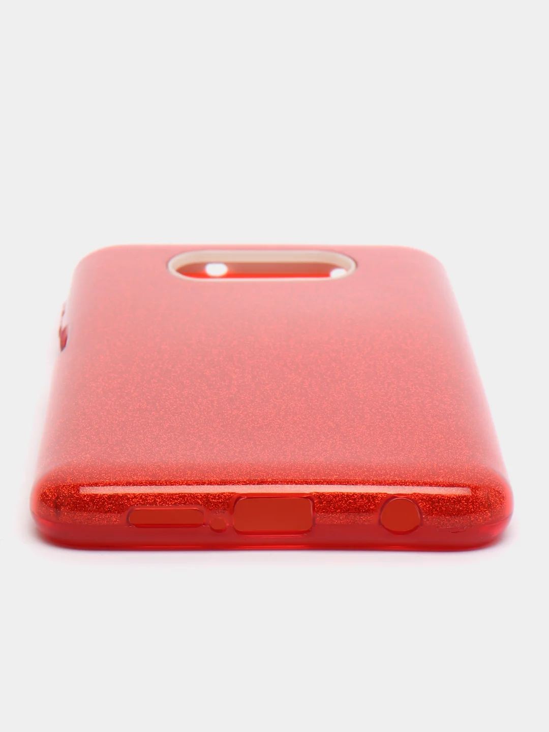 Красный силиконовый с блестками усиленный чехол XIAOMI Poco x3