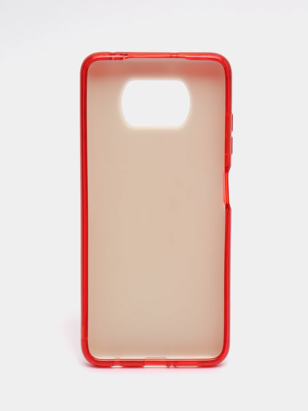 Красный силиконовый с блестками усиленный чехол XIAOMI Poco x3