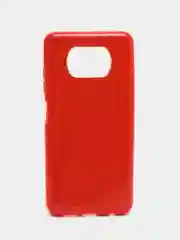 Красный силиконовый с блестками усиленный чехол XIAOMI Poco x3
