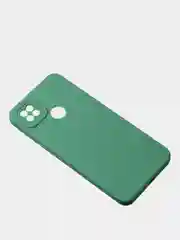 Зеленый чехол для Xiaomi Redmi 9C / Redmi 10A матовый с дополнительной защитой камеры