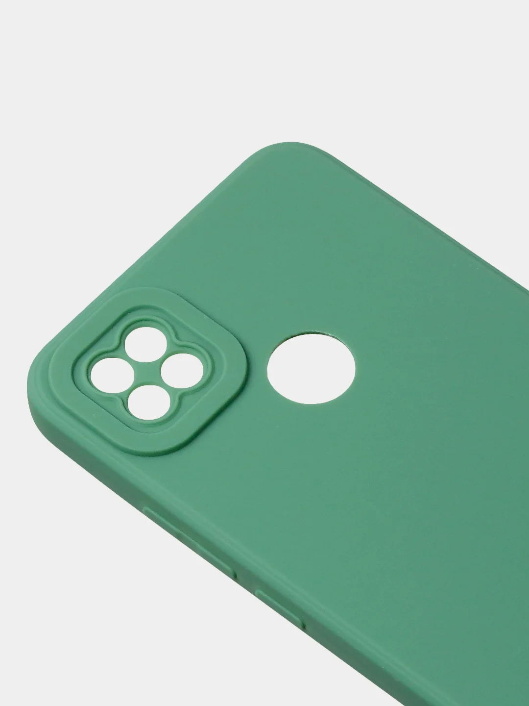 Зеленый чехол для Xiaomi Redmi 9C / Redmi 10A матовый с дополнительной защитой камеры