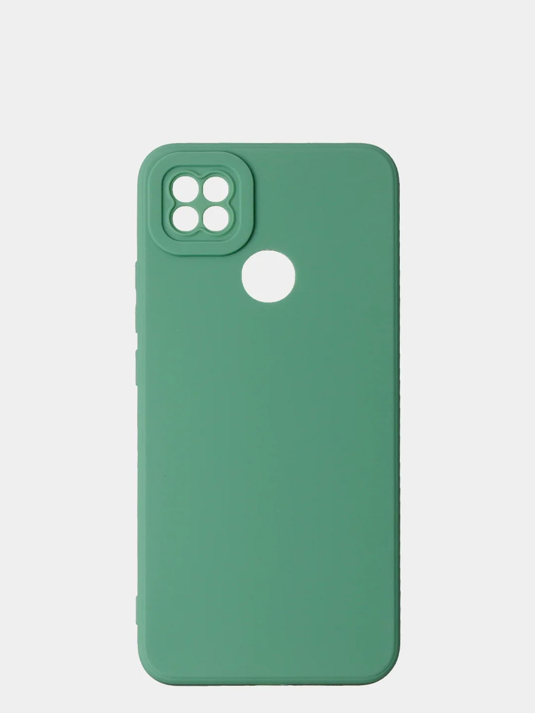 Зеленый чехол для Xiaomi Redmi 9C / Redmi 10A матовый с дополнительной защитой камеры