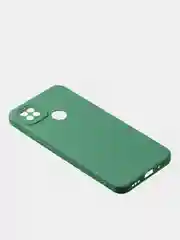 Зеленый чехол для Xiaomi Redmi 9C / Redmi 10A матовый с дополнительной защитой камеры