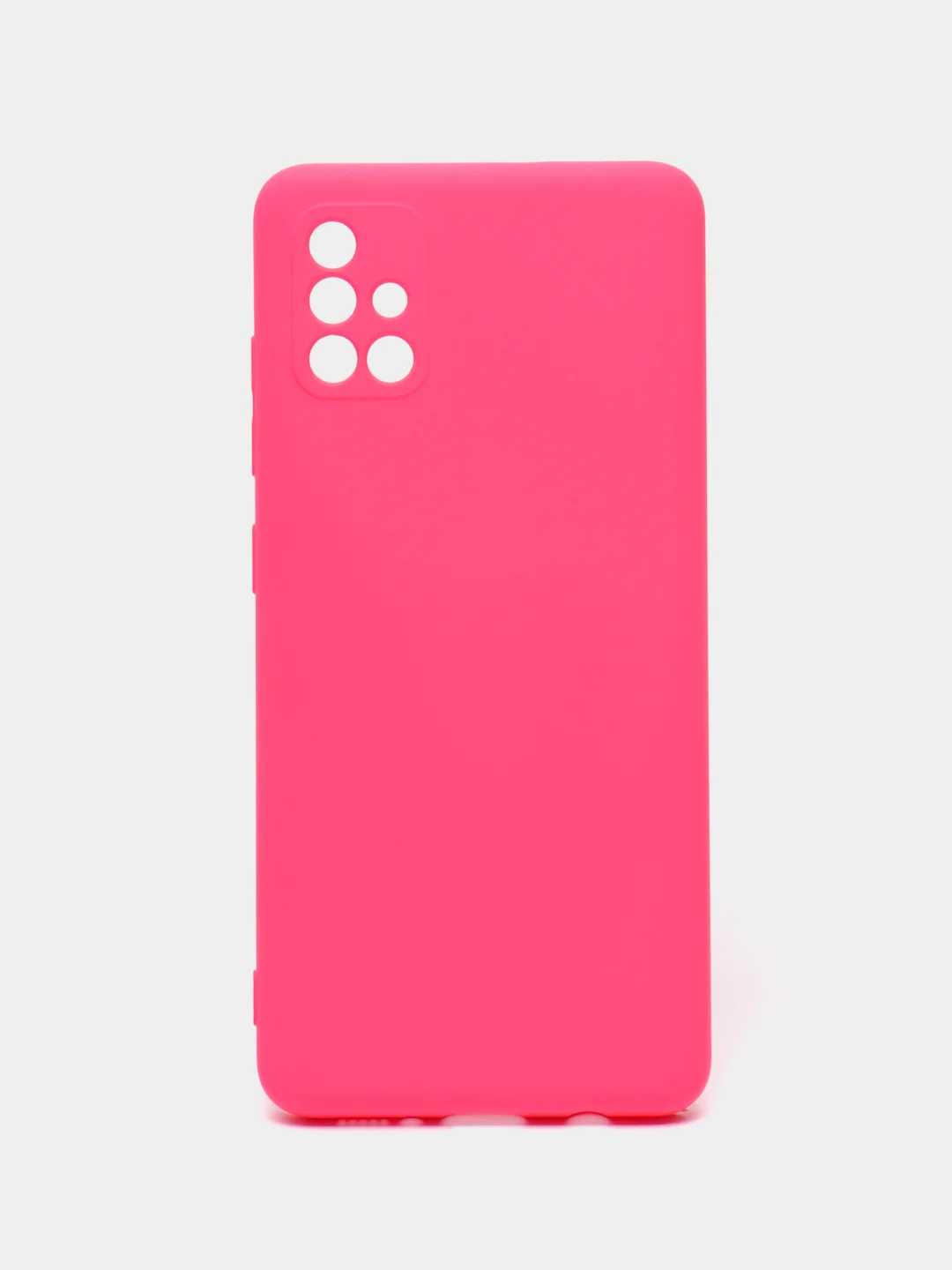 Тёмно-розовый чехол Samsung Galaxy A51, Самсунг Галакси А51 силиконовый Silicone Cover