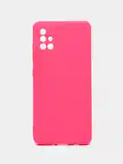 Тёмно-розовый чехол Samsung Galaxy A51, Самсунг Галакси А51 силиконовый Silicone Cover
