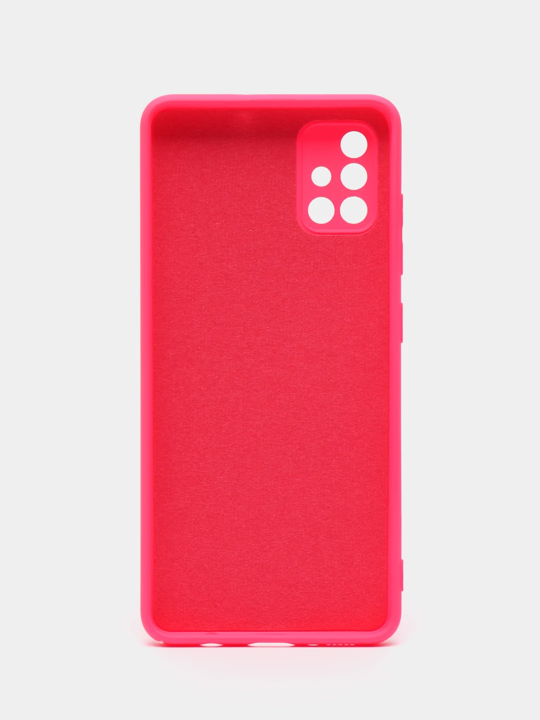 Тёмно-розовый чехол Samsung Galaxy A51, Самсунг Галакси А51 силиконовый Silicone Cover