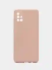 Бежевый чехол Samsung Galaxy A51, Самсунг Галакси А51 силиконовый Silicone Cover