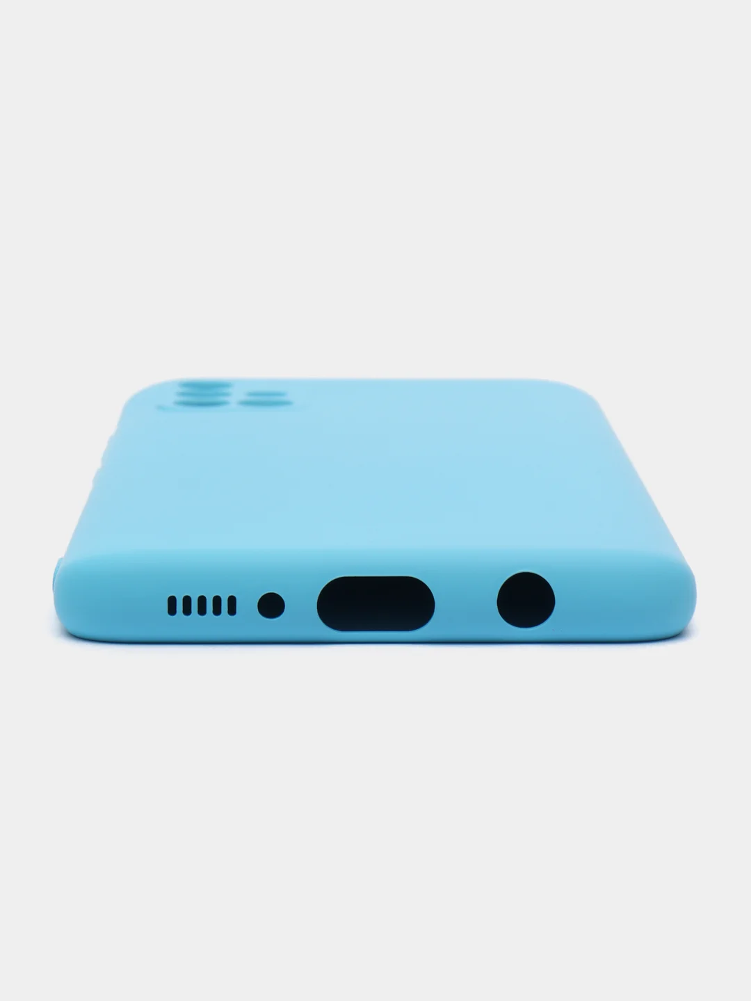 Голубой чехол Samsung Galaxy A51, Самсунг Галакси А51 силиконовый Silicone Cover