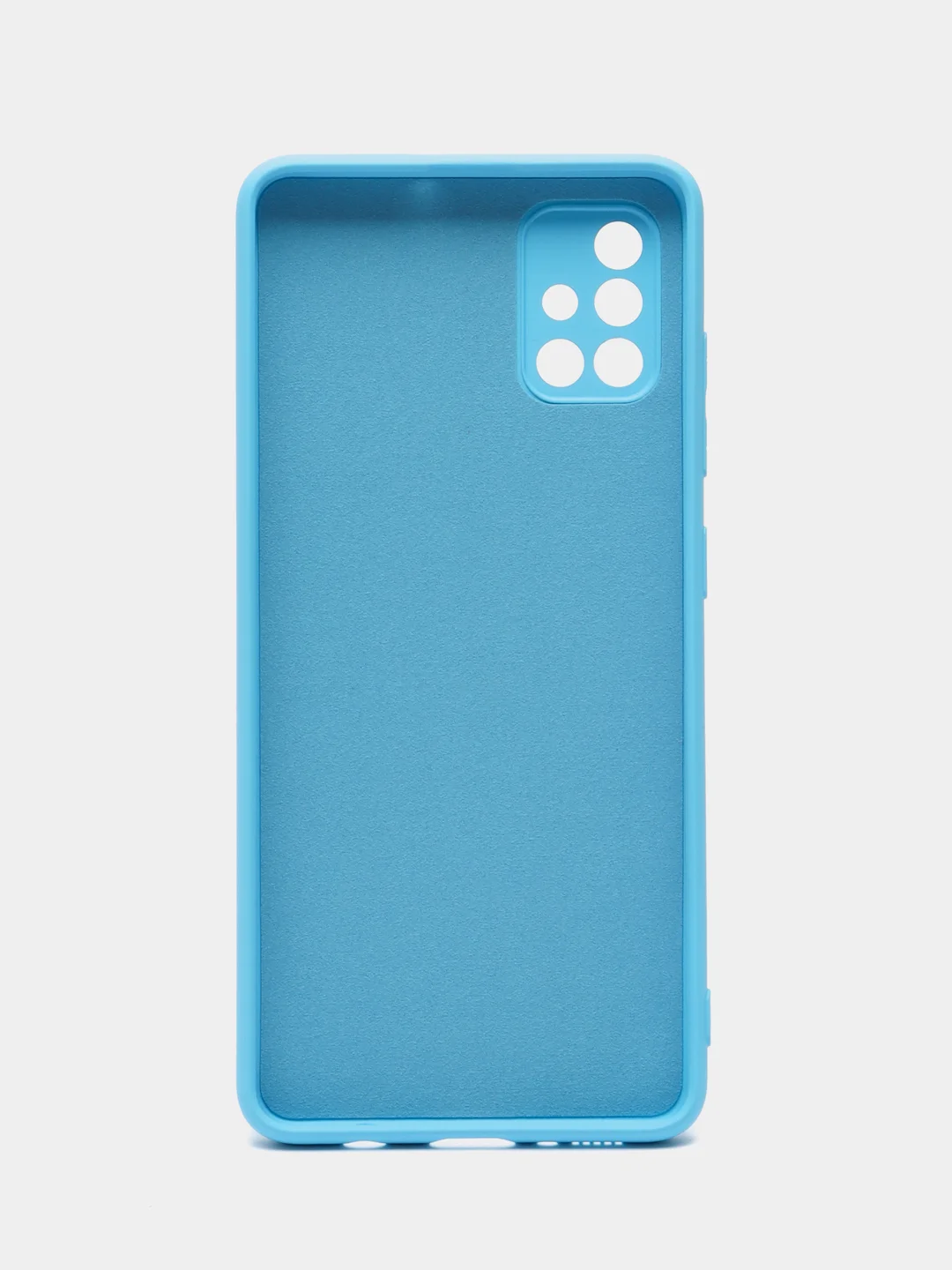 Голубой чехол Samsung Galaxy A51, Самсунг Галакси А51 силиконовый Silicone Cover