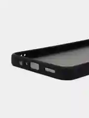 Черный чехол матовый для Realme C30, пластиковый, полупрозрачный, с глянцевой рамкой
