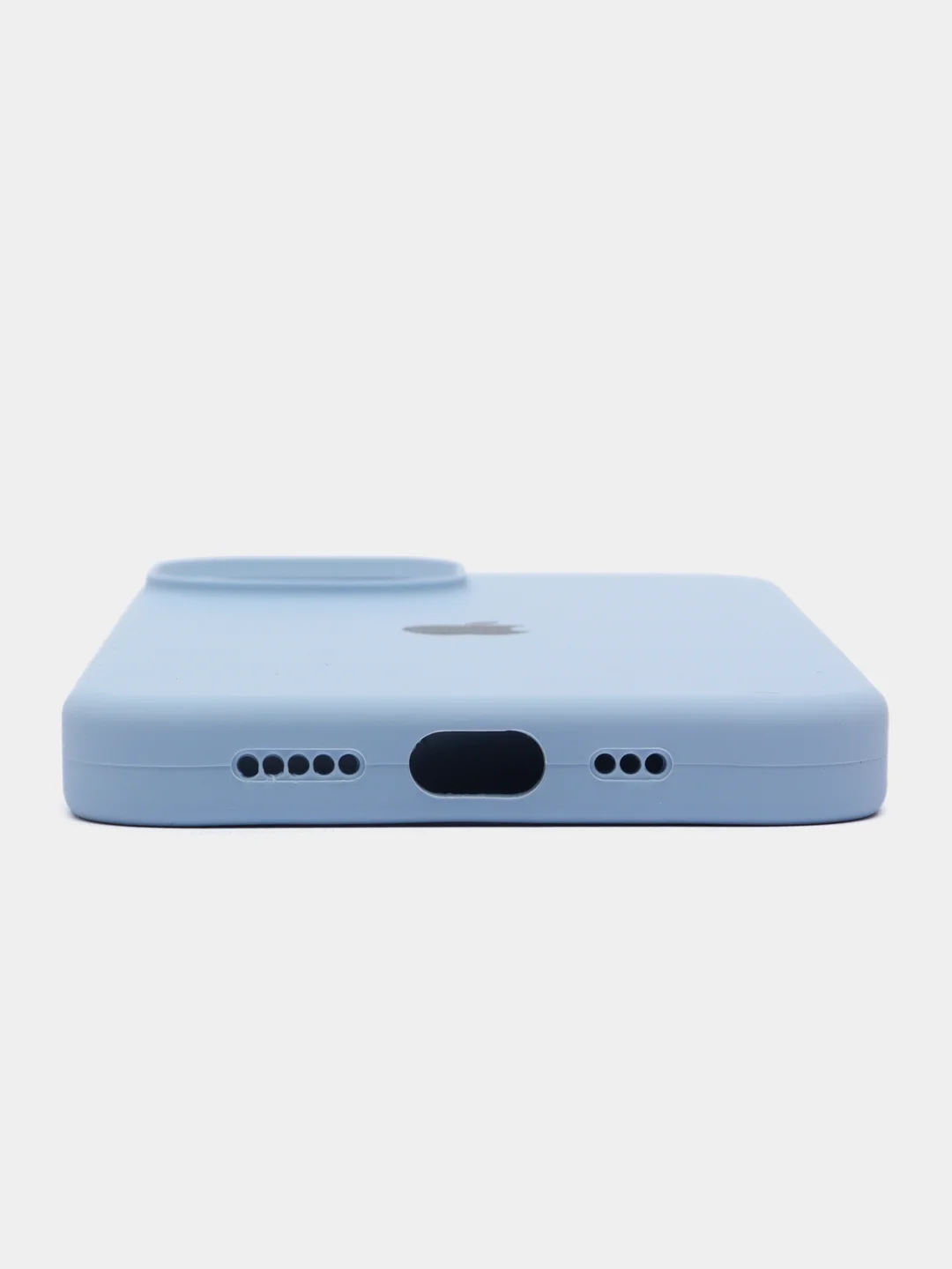 Голубой чехол iPhone 7/8/se 2020, X/XS, XR,11,12,13,14, Plus, Pro, Pro Max, с закрытым низом