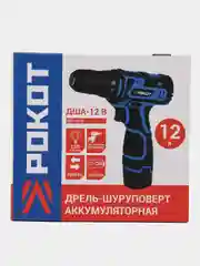 Дрель-шуруповерт аккумуляторная ДША-12В, 0-550 об/мин, 1,3 Li-on, 21 н*м, подсветка