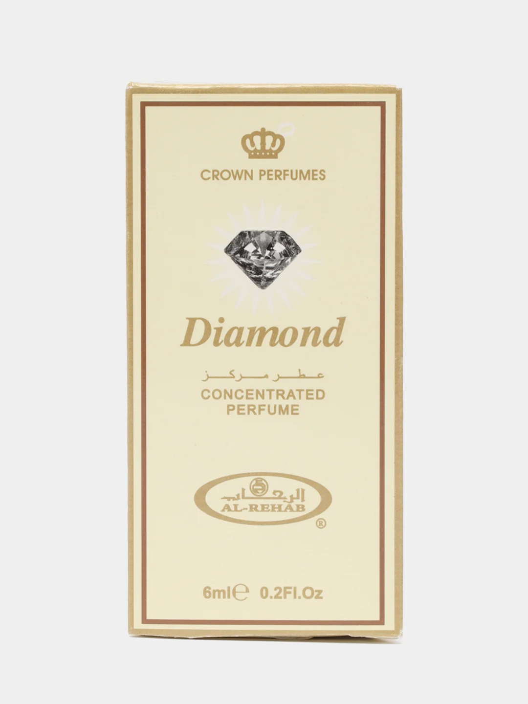 Масляные духи Al Rehab Diamond (Даймонд), роликовый флакон, 6 мл, без спирта