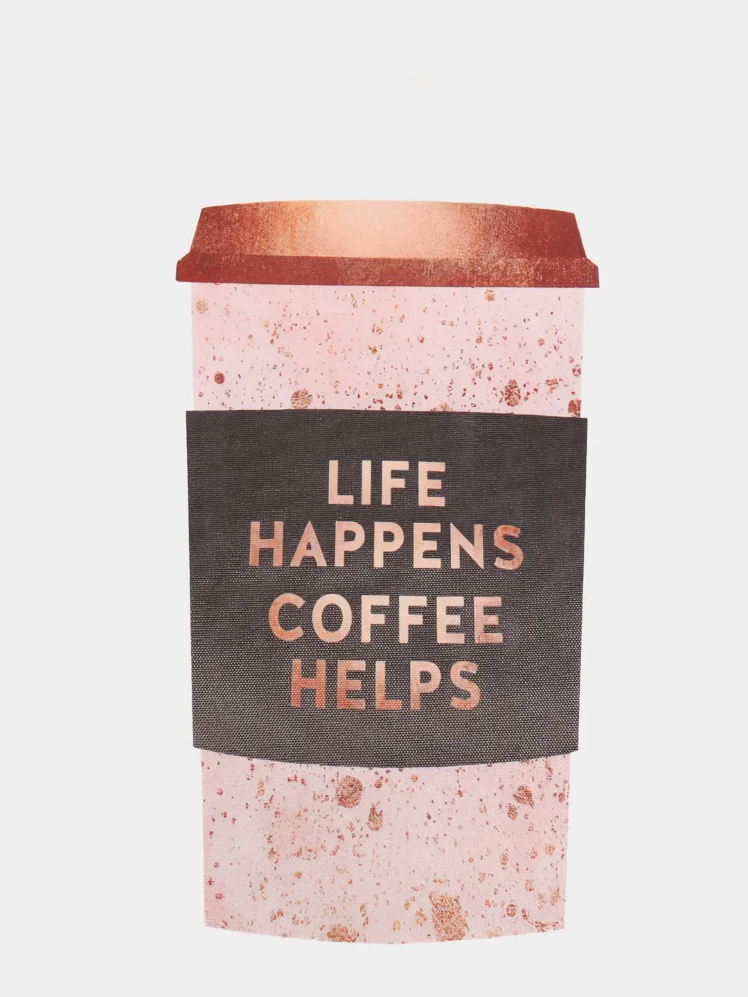 Небесно-голубой постер на холсте 60х40 интерьерный для кухни "Coffee", в технике акварель
