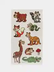 Желтый 10 ЛИСТОВ переводных тату для детей / временные тату / переводные татуировки
