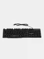 Клавиатура проводная SONNEN KB-7010,USB, 104 клавиши, LED подсветка, черная, 512653