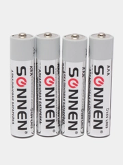 Батарейки КОМПЛЕКТ 24 шт, SONNEN Alkaline, ААА(LR03, 24А), мизинчиковые, короб, 455096