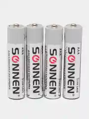 Батарейки КОМПЛЕКТ 24 шт, SONNEN Alkaline, ААА(LR03, 24А), мизинчиковые, короб, 455096