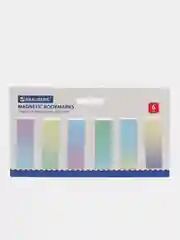 Закладки для книг МАГНИТНЫЕ, "GRADIENT", набор 12 шт., 60x20 мм, BRAUBERG, 113170