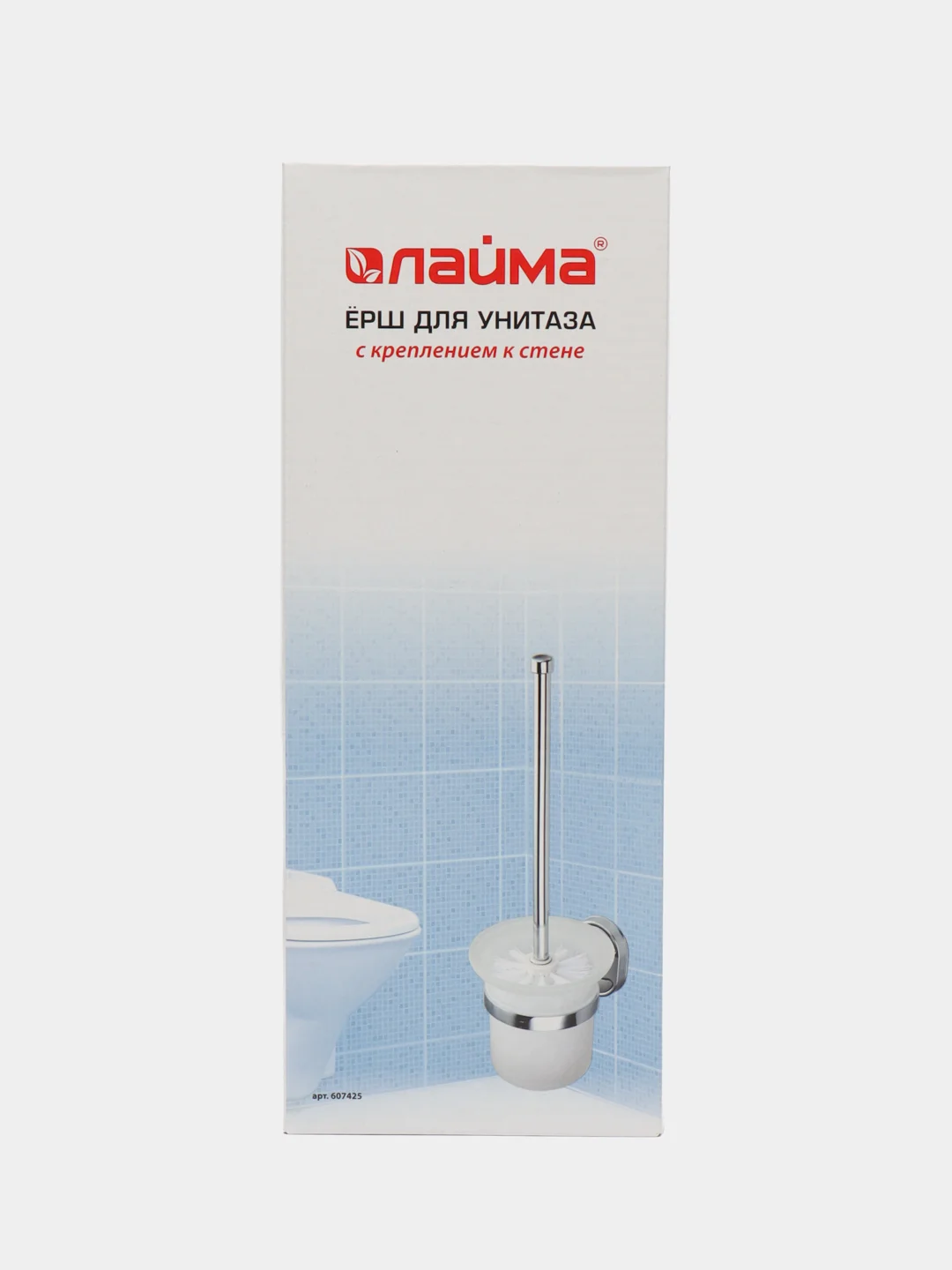 Ершик для унитаза Laima, с подставкой, крепление к стене, нержавеющая сталь