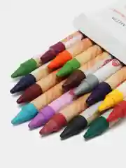 Восковые мелки , карандаши .Используются на бумаге.картоне