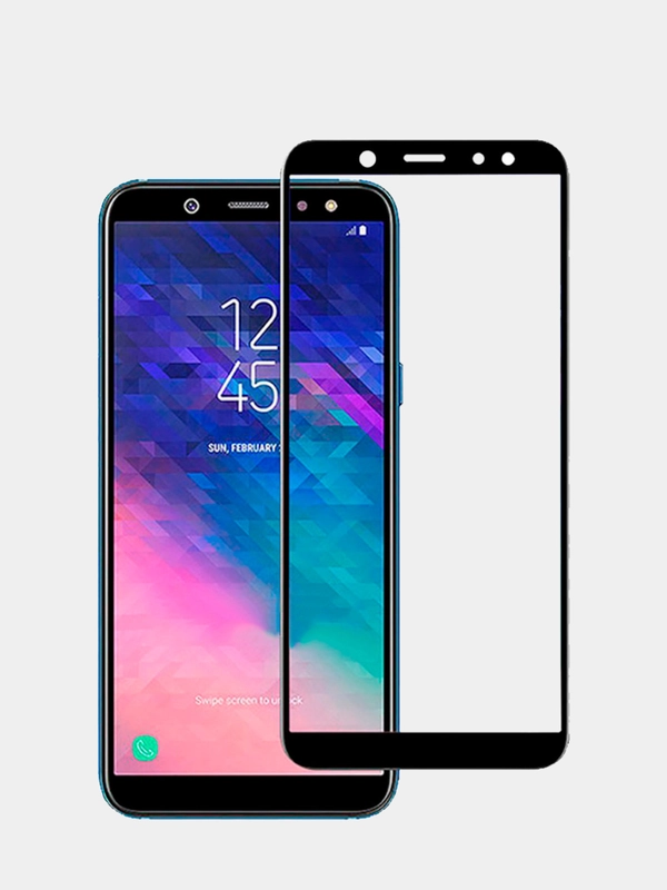 Защитное стекло 9D для Samsung Galaxy A6 Plus (Галакси А6+)