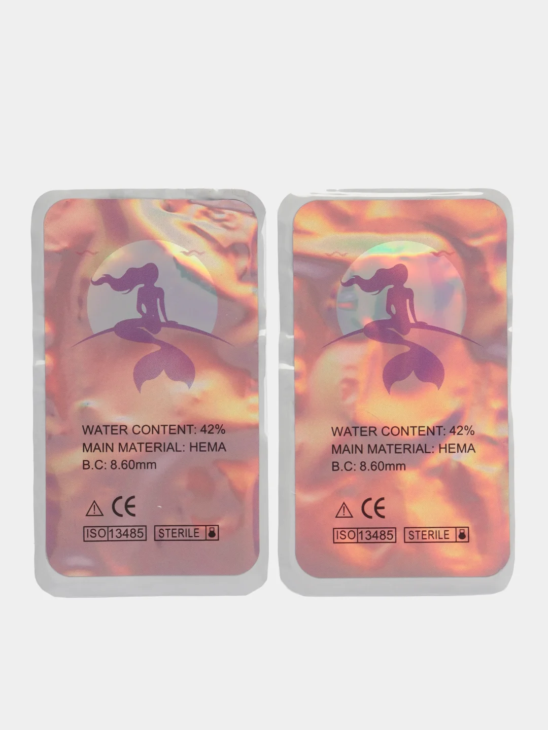 Цветные линзы голубые для зрения с диоптриями Gem Blue