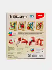Пудровый квиллинг панно Lori, дизайн на выбор