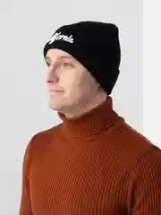 Приглушённый хаки шапка бини мужская ,  женская с принтом