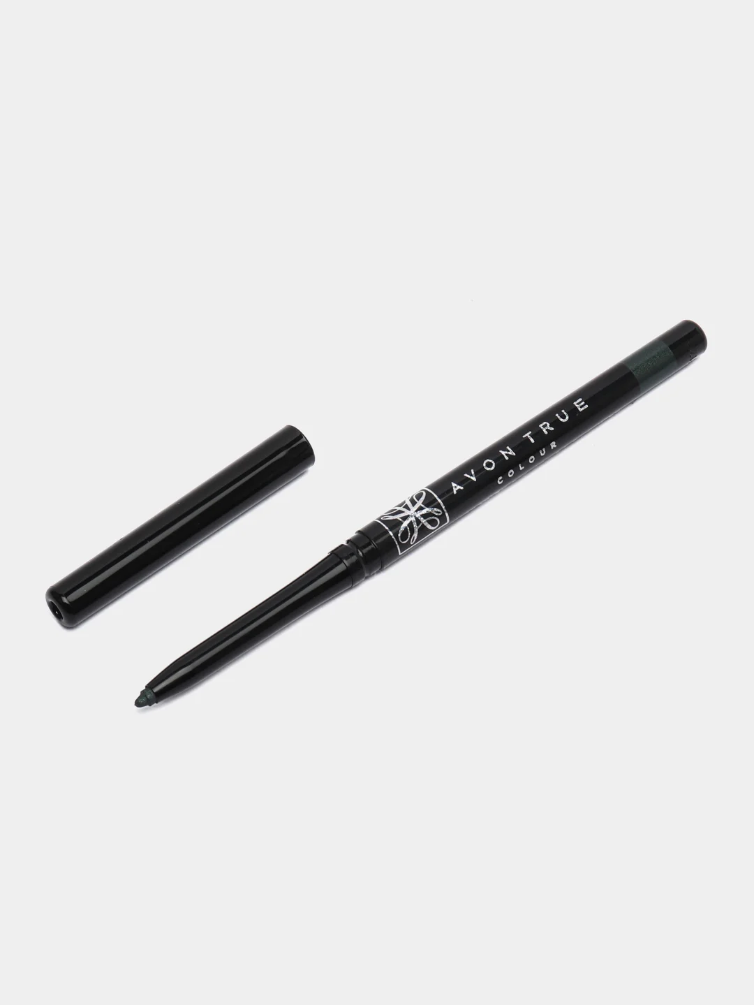 Зеленый карандаш для глаз выкручивающийся Avon "Диамант", с мерцающим эффектом, 12 цветов