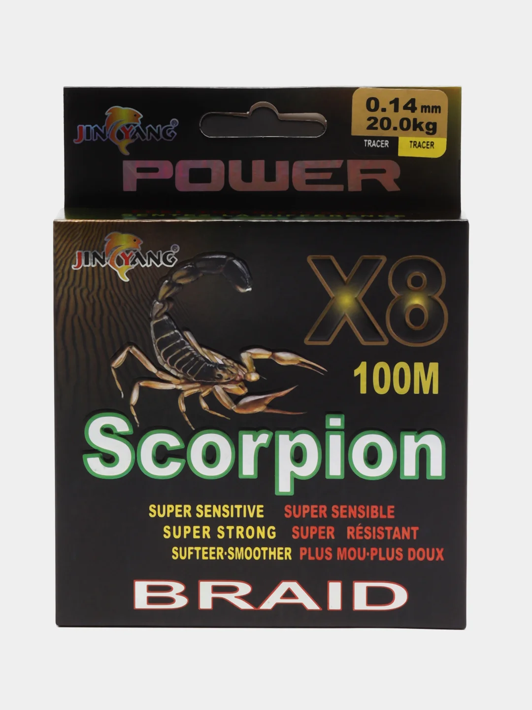 Шнур плетеный SCORPION Х-8, 100 метров