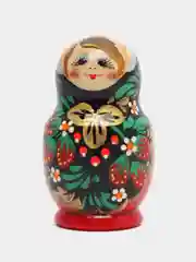 Матрешка деревянная, ручная роспись, 5 в 1