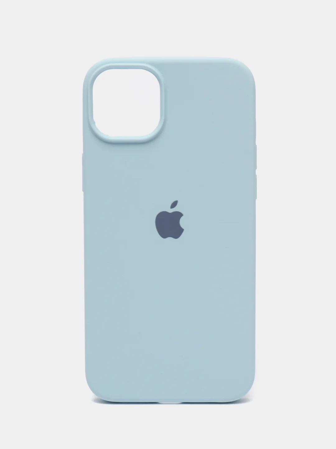 Голубой чехол iPhone, Айфон 11, 13, 14, 15, Про Макс, Pro Max, силиконовый Silicone Case