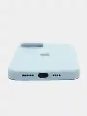 Голубой чехол iPhone, Айфон 11, 13, 14, 15, Про Макс, Pro Max, силиконовый Silicone Case