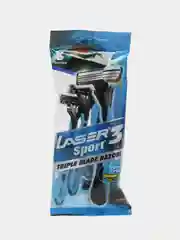 Станок одноразовый Laser Sport 3, три лезвия, разное количество